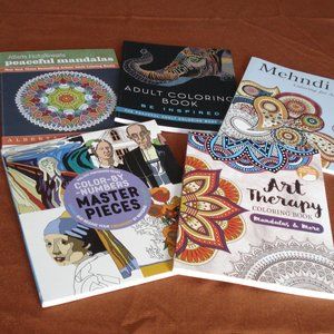 Adult Coloring Books (set of 5)Sold